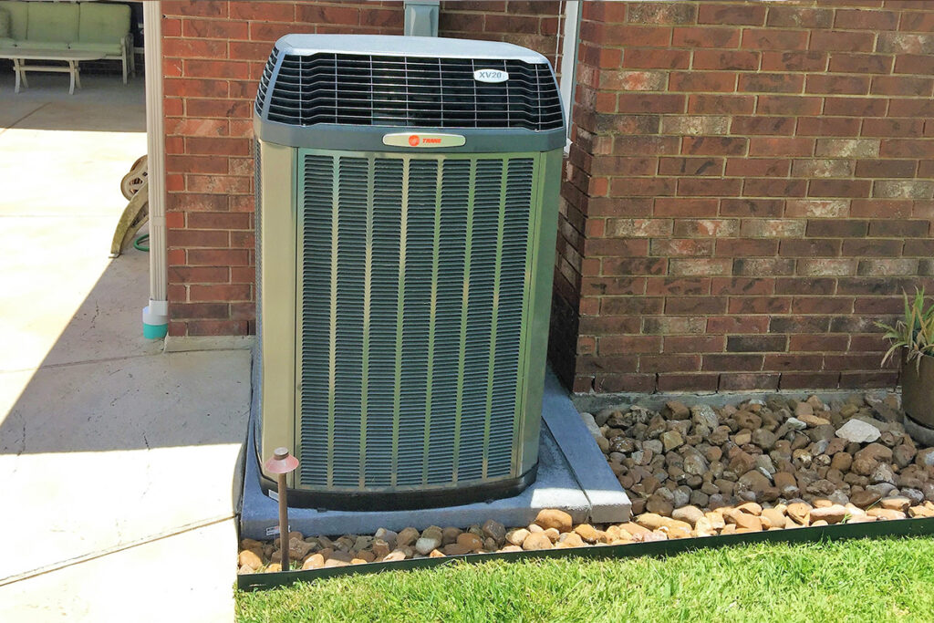 trane unit outside